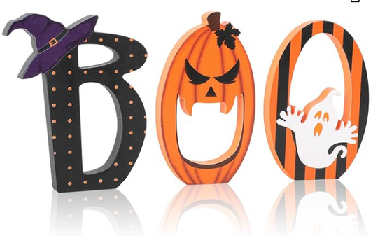 Ghost Boo Sign Set